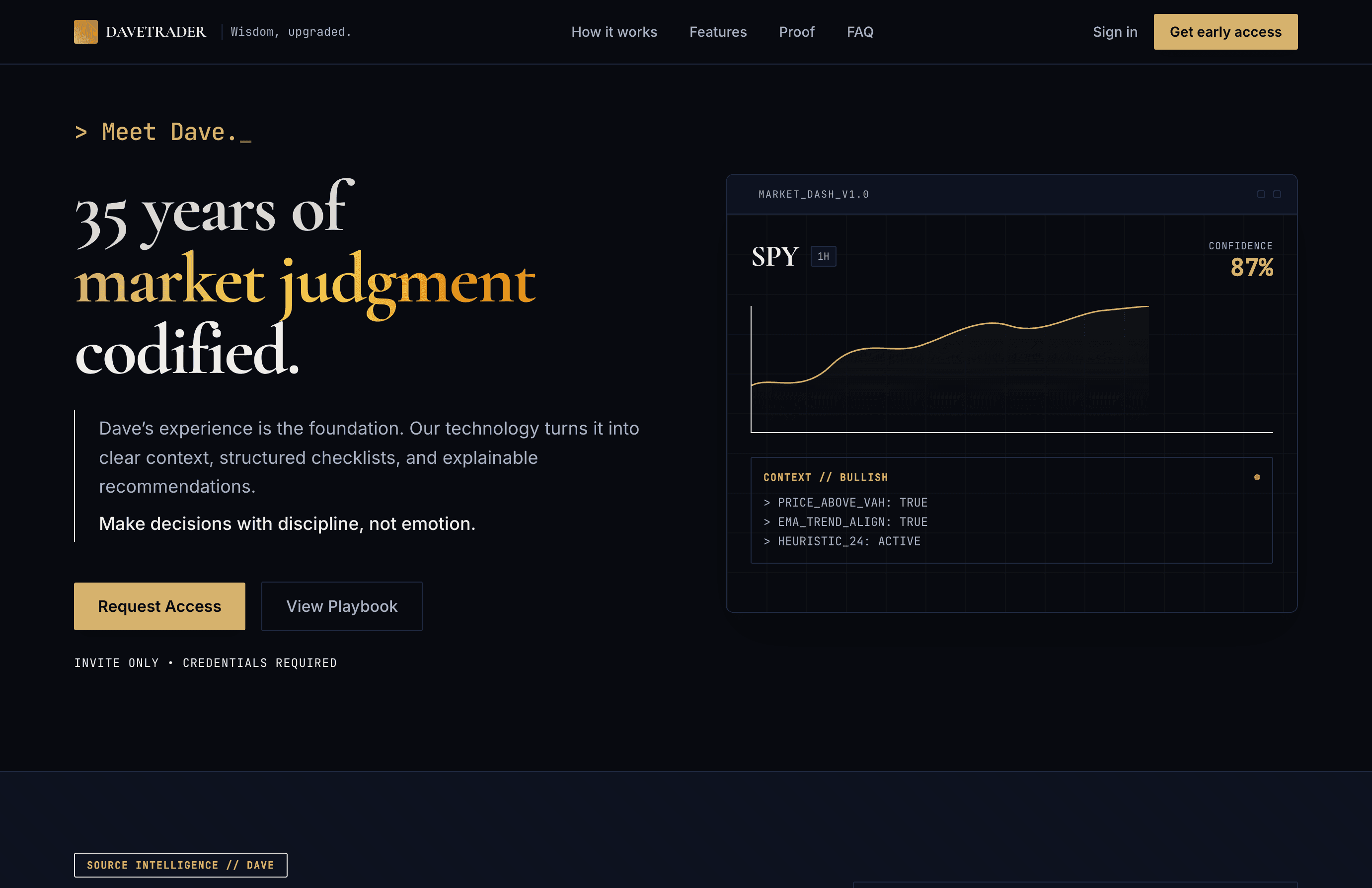 DaveTrader Dashboard